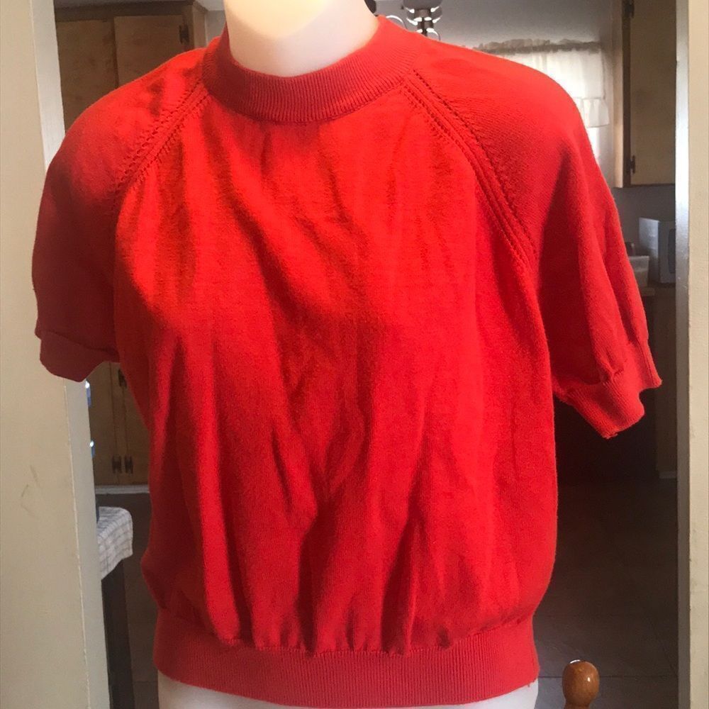 Ladies Vintage Loud & Tailor Exclusively For You Red Women Blouse Size M